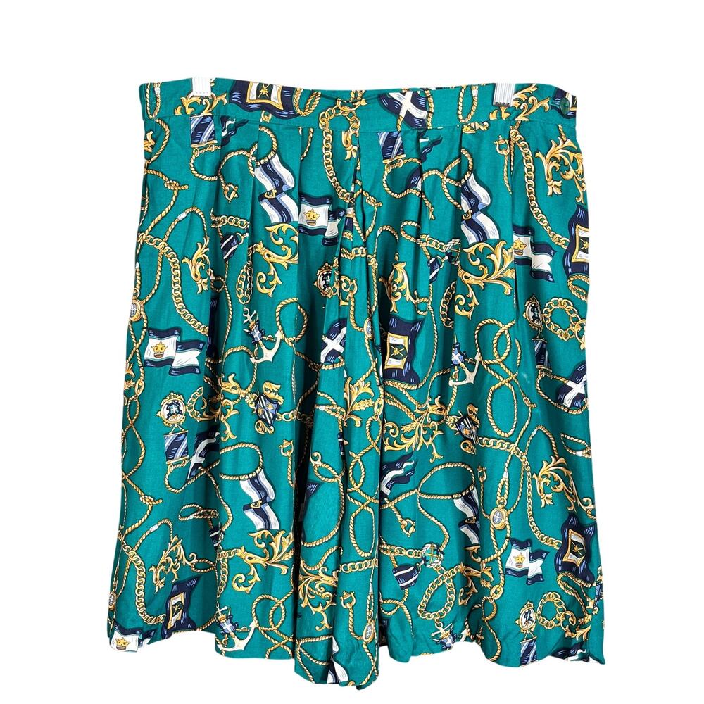 Vintage Portraits by Northern Isles Anchor Shorts Green Gold 14